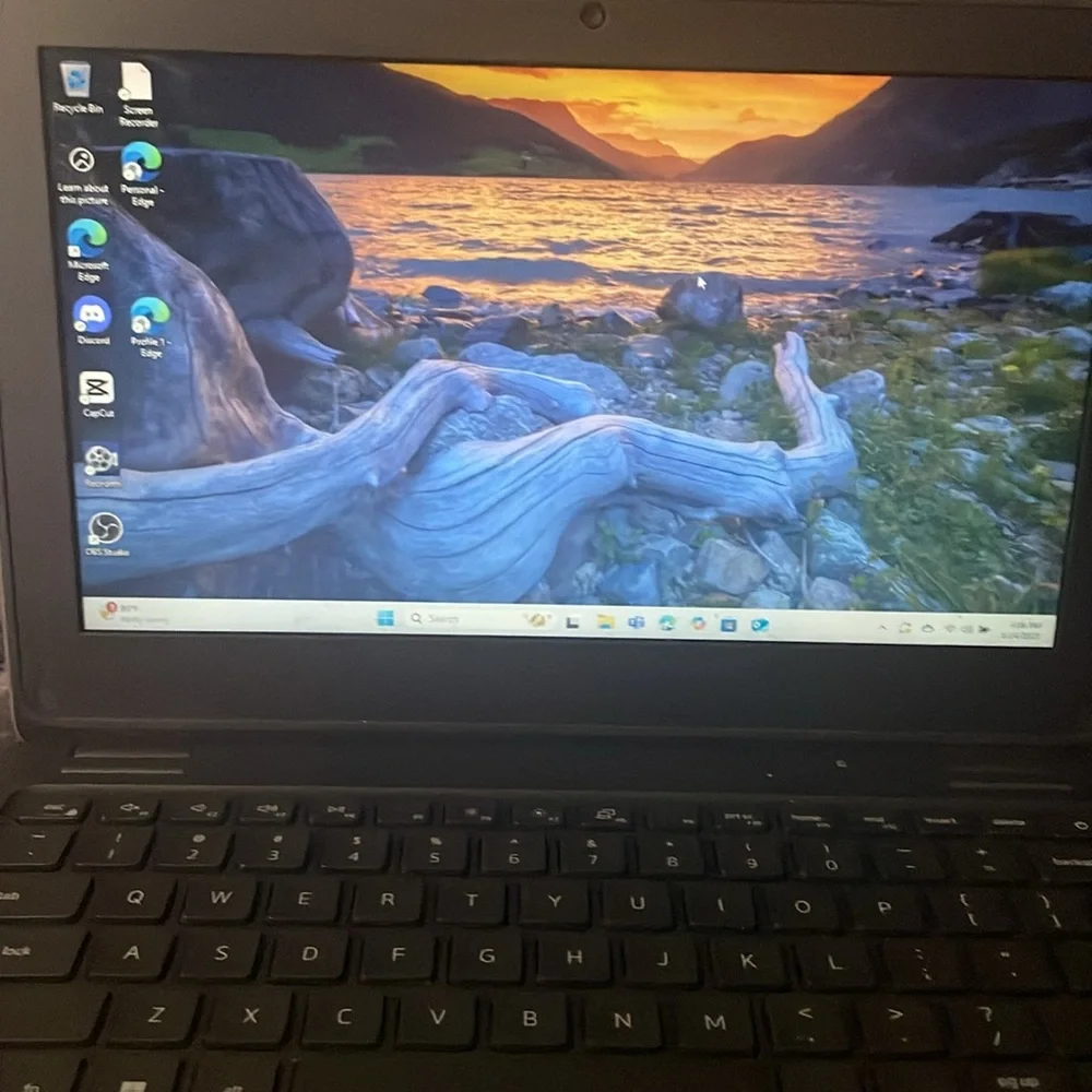 Dell Black Laptop Sleek Design with Textured Finish